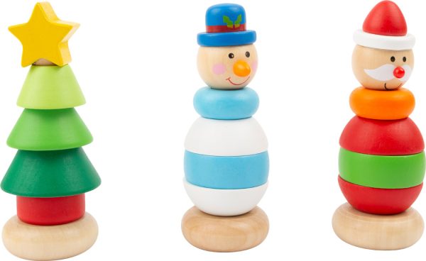 Christmas Wooden Stacking Tower - Image 4