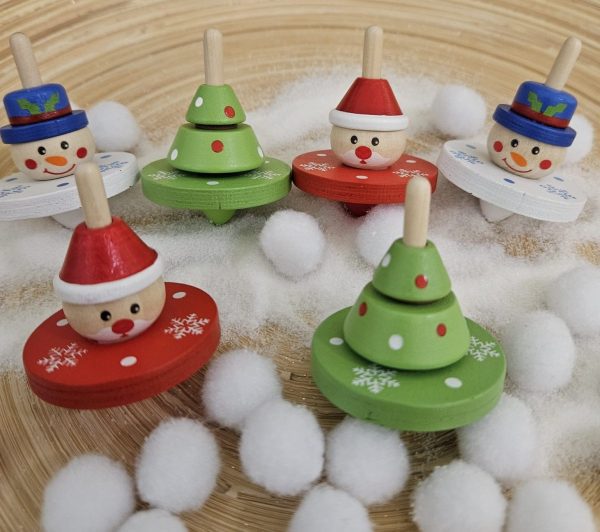 Christmas Spinning Tops