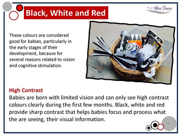 Black, White and Red - activity cards